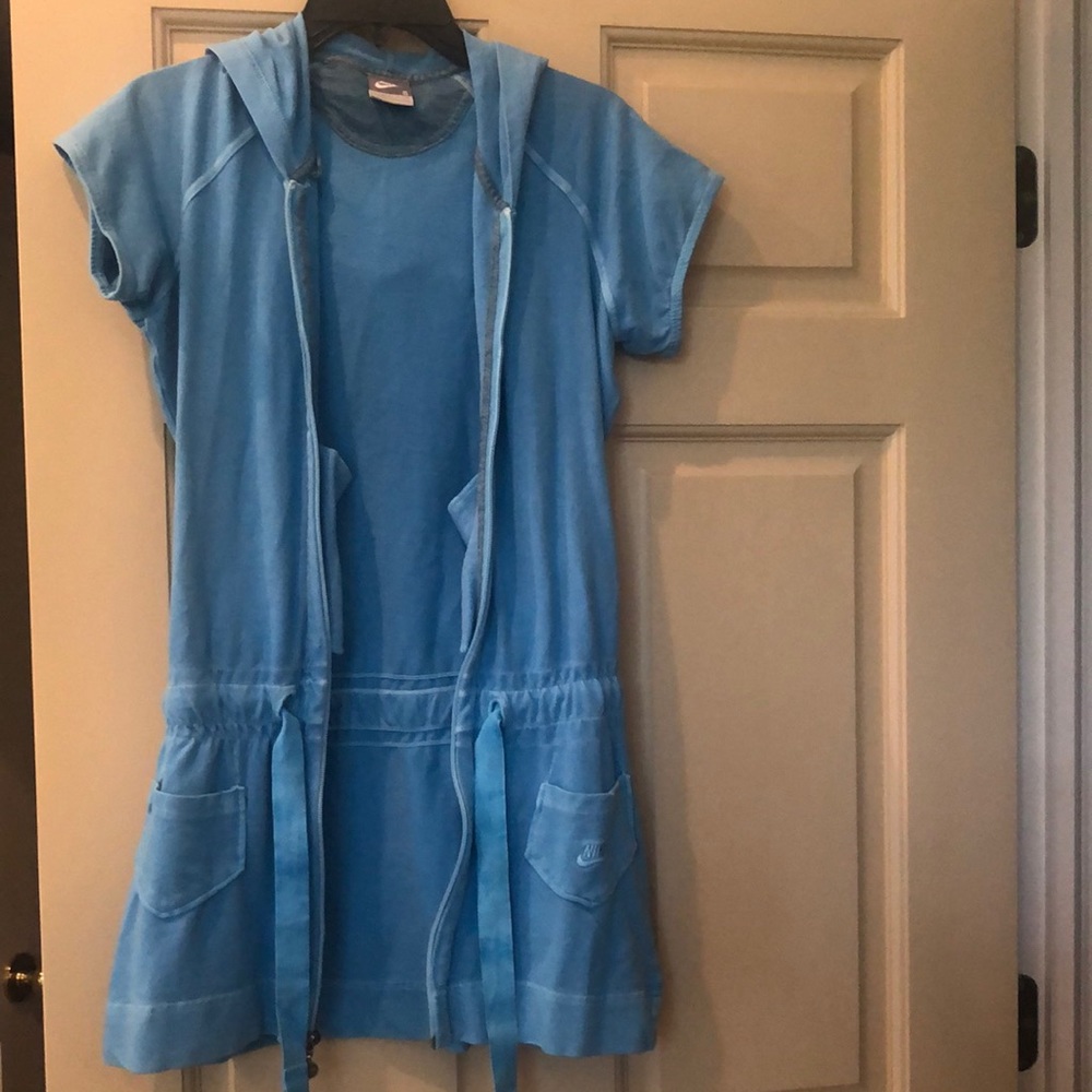 Nike Zip Up Hooded Dress Sz S